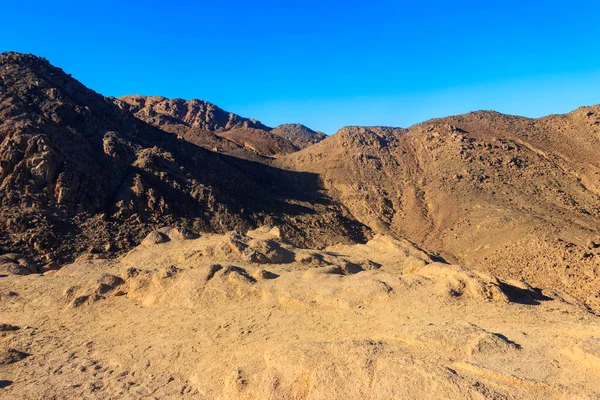 Widok Pustynię Arabską Pasmo Górskie Góry Morza Czerwonego Egipcie — Zdjęcie stockowe