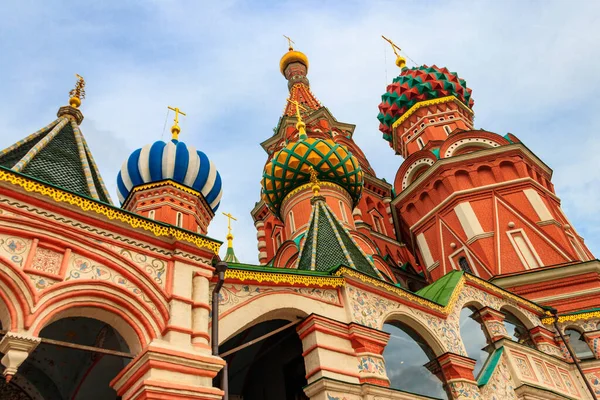 Catedral Basilio Plaza Roja Moscú Rusia — Foto de Stock
