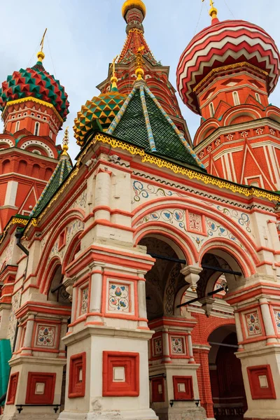 Catedral Basilio Plaza Roja Moscú Rusia — Foto de Stock