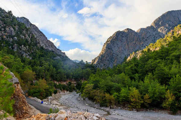 Blick Auf Einen Gebirgsfluss Der Kesme Bogaz Schlucht Provinz Antalya — Stockfoto