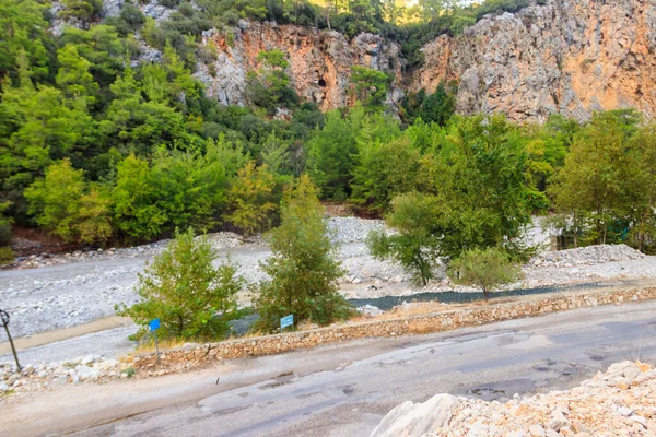 Strada Asfaltata Sinuosa Nelle Montagne Del Toro Turchia — Foto Stock