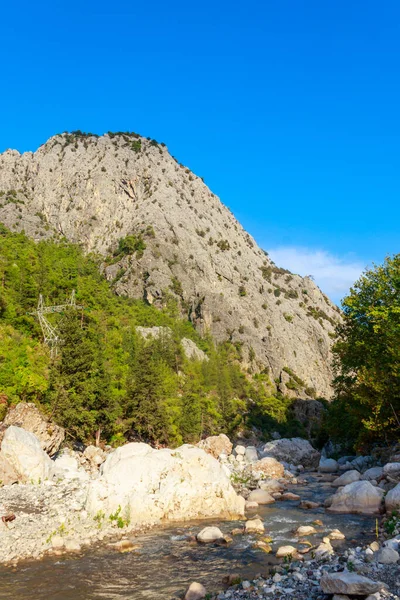 Blick Auf Einen Gebirgsfluss Der Kesme Bogaz Schlucht Provinz Antalya — Stockfoto