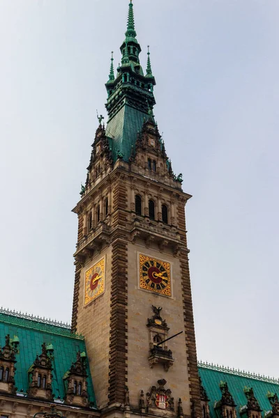Câmara Municipal Hamburgo Rathaus Hamburgo Alemanha — Fotografia de Stock