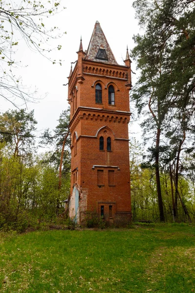 Torre Velha Água Tijolo Parque Natalyevka Região Kharkiv Ucrânia — Fotografia de Stock