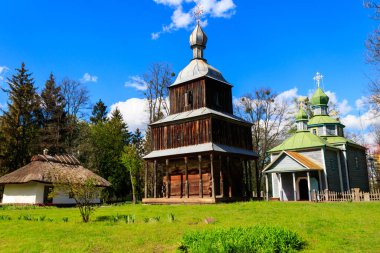 Ukrayna 'nın Pereyaslav kentindeki Açık Hava Halk Mimarisi ve Ortanca Naddnipryanschina Halk Yolları Müzesi