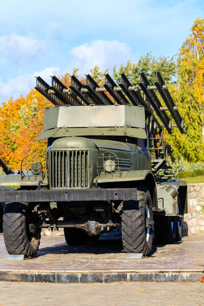Katyusha multiple rocket launcher in Ukraine