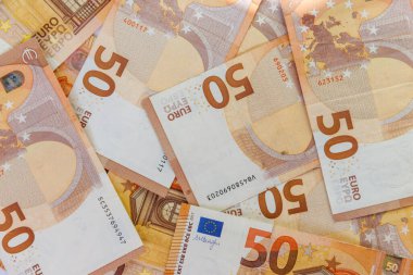 Background of the fifty euro banknotes