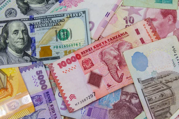 Business Background Currencies Different Countries — Stock fotografie
