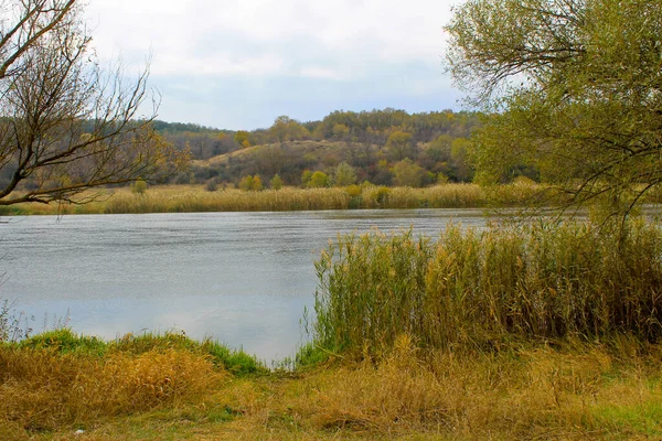 秋天乌克兰南部的Bug河 — 图库照片