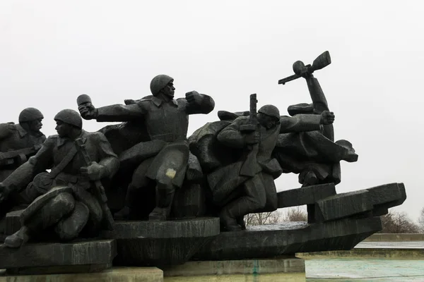 Monument Liberators Kiev Second World War — стокове фото