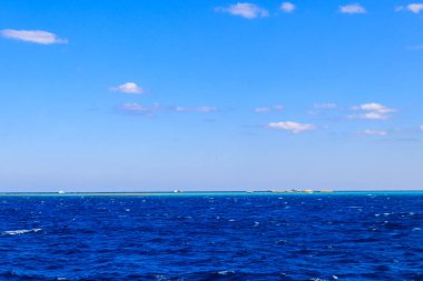 Hurghada, Mısır 'daki Kızıl Deniz manzarası