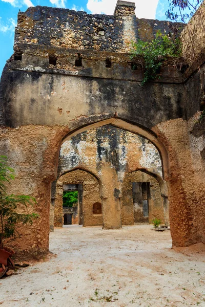 Ruinen Des Mtoni Palastes Sansibar Tansania — Stockfoto