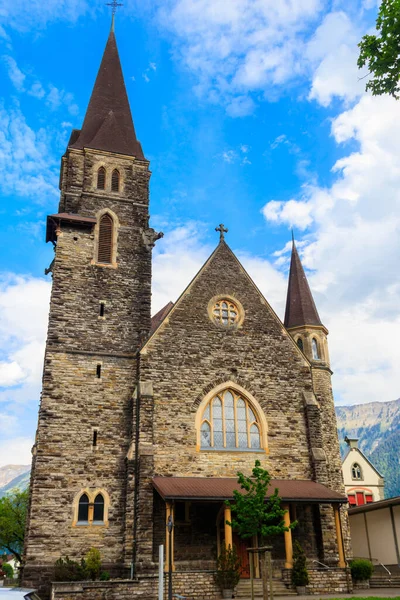 Igreja Católica São José Interlaken Suíça — Fotografia de Stock