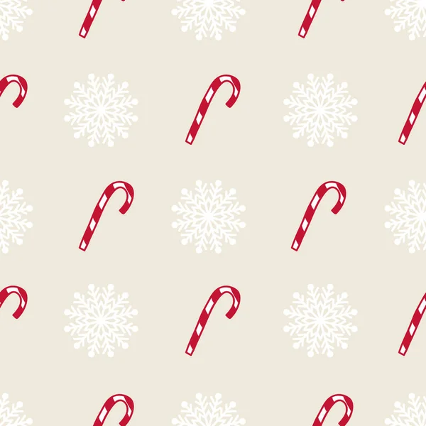 vektör ecru şeker kamışı mutlu noeller, kusursuz bir arkaplan.