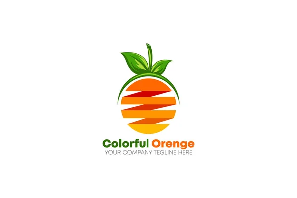 Renkli Orenge Logo Tasarımı Şablonu