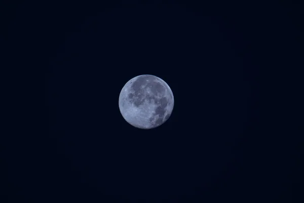 Vollmond Dunklen Himmel — Stockfoto