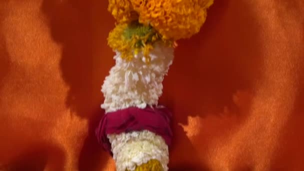 Lord Ganesha Nın Kutsama Çin Badet Töreni — Stok video