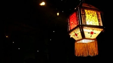 Diwali Zamanı için Gökyüzü Lambası. Işıklar Festivali. Hint Tatilleri