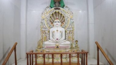 In Jain Temple. Mahavir God