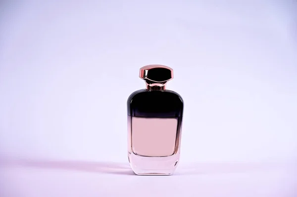 Elegant Fragrance Bottle Perfume Transparent Glass Bottle Beautiful Design Fragrance — Stock Photo, Image