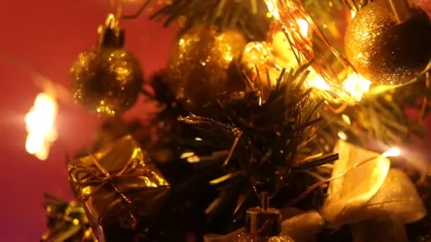 Christmas Decoration Christmas Tree Christmas Tree Light — 图库视频影像