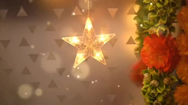 Impreza Blaskiem Gwiazdy Uroczy Nastrój Imprezy Wakacje Specjalne — Wideo stockowe