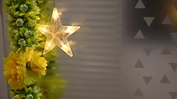 Happy Shining Star Lovely Event Enjoy Holidays Festivals — Stock Video