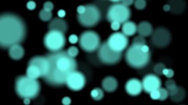 Siyah arkaplan üzerine yumuşak odak açık mavi bokeh - bilgisayar hareketi grafik arkaplan kavramı