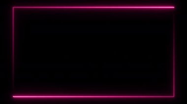 loop neon modern graphic illustration effect, electric fluorescent shiny lamp at night, abstract led laser signboard for billboard retro bar party club casino