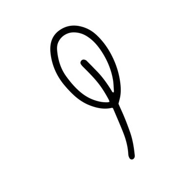 Beyaz arkaplanda vektör el çizimi yaprak simgesi izole edildi. Ekoloji konsepti. Sezonluk tasarım, tekstil ve tebrik kartı dekorasyonu için komik, şirin bir illüstrasyon. Karalama tarzında çocuk boyama sayfası.