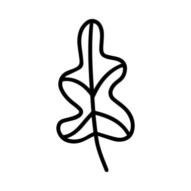 Vektör el, beyaz arkaplan simgesinde izole edilmiş sonbahar yaprağını çizdi. Mevsimlik tasarım, tekstil ve tebrik kartı dekorasyonu için hoş bir güz yaprağı. Yetişkinler ve çocuklar için karalama boyama sayfası. Mürekkep satırı sanatı