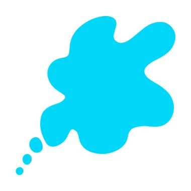 Mesaj balonu. Metin iletileri için el çizimi vektör şablonları. Beyaz arka planda izole edilmiş renkli çizgi film etiketi. Karalama metni konuşma şablonu. Boş mavi konuşma balonu.