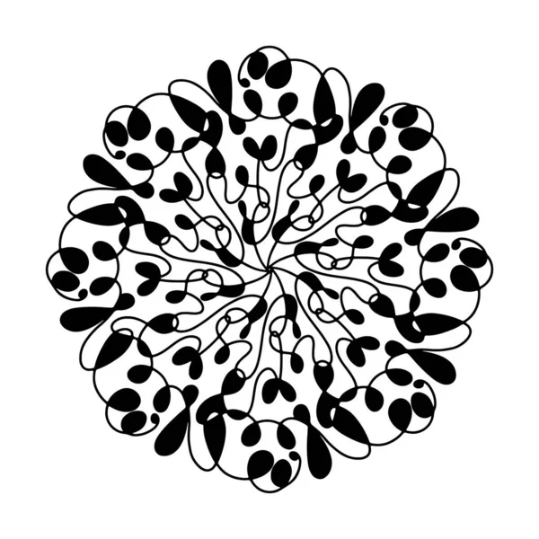 El çizimi örümcek ağı mandala beyaz arka planda izole. Şirin karalama mürekkep balığı, ahtapot, dokunaçlar, uzaylı, kovan, düş kapanı. Yetişkinler ve çocuklar için boyama sayfası. Mürekkep çizgisi çizimi. Stres önleyici kitap