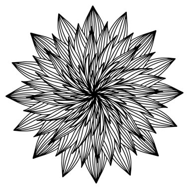 Çiçek, el çizimi Paskalya çiçekleri karalama tarzında beyaz arka planda izole edilmiş. Yetişkinler ve çocuklar için boyama sayfası, çocukların oyun odasını dekore etmek ya da tebrik kartı. Kasımpatı, Lotus.