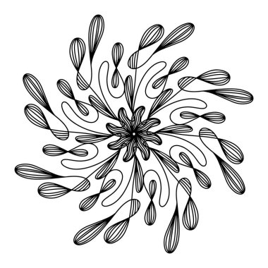 El çizimi örümcek ağı mandala beyaz arka planda izole. Şirin karalama mürekkep balığı, ahtapot, dokunaçlar, uzaylı, kovan, düş kapanı. Yetişkinler ve çocuklar için boyama sayfası. Mürekkep çizgisi çizimi. Stres önleyici kitap