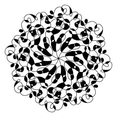 El çizimi örümcek ağı mandala beyaz arka planda izole. Şirin karalama mürekkep balığı, ahtapot, dokunaçlar, uzaylı, kovan, düş kapanı. Yetişkinler ve çocuklar için boyama sayfası. Mürekkep çizgisi çizimi. Stres önleyici kitap