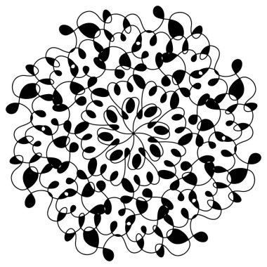 El çizimi örümcek ağı mandala beyaz arka planda izole. Şirin karalama mürekkep balığı, ahtapot, dokunaçlar, uzaylı, kovan, düş kapanı. Yetişkinler ve çocuklar için boyama sayfası. Mürekkep çizgisi çizimi. Stres önleyici kitap