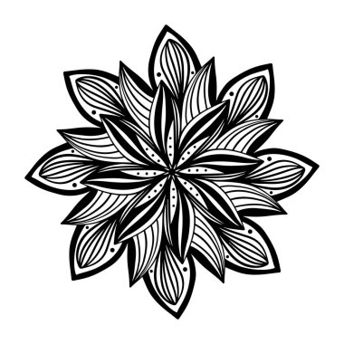 Çiçek, el çizimi Paskalya çiçekleri karalama tarzında beyaz arka planda izole edilmiş. Yetişkinler ve çocuklar için boyama sayfası, çocukların oyun odasını dekore etmek ya da tebrik kartı. Kasımpatı, Lotus.