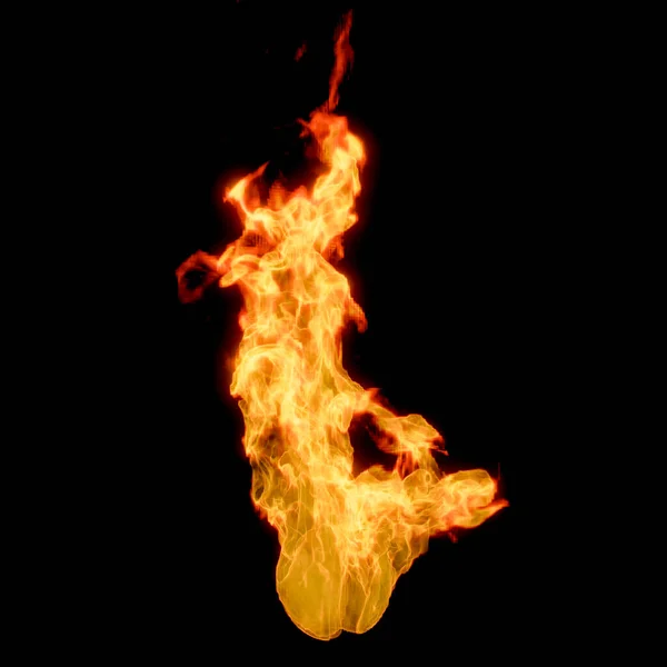 Fire Dark Texture Background — Stock Photo, Image