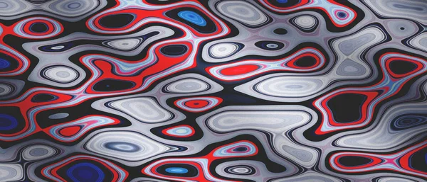 Красный Черный Жидкий Мрамор Чернила Абстрактный Фон — стоковое фото