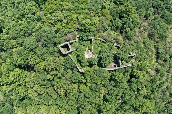 Scrubby Border Walls Medieval Castle Forest — Foto de Stock