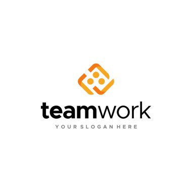 Minimalist rengarenk insanlar logo tasarımı