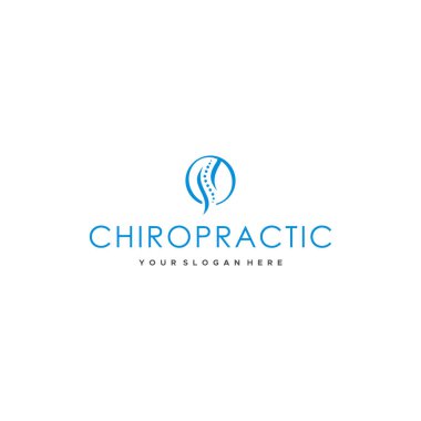Minimalist CHIROPRACTIC omurga logo tasarımı