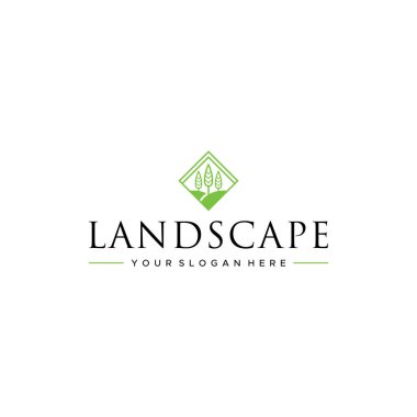Logo tasarımı LANDSCAPE modern illüstrasyon 