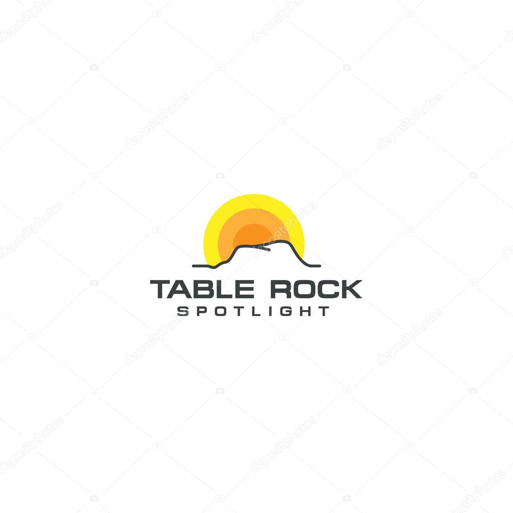 Modern design Table Rock Spotlight logo design
