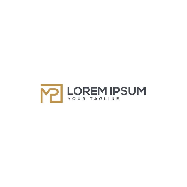 Minimalist simple design LOREM IPSUM logo design — 图库矢量图片