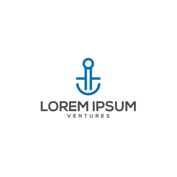 ミニマルなシンプルなデザインLOREM IPSUMロゴデザイン — ストックベクタ