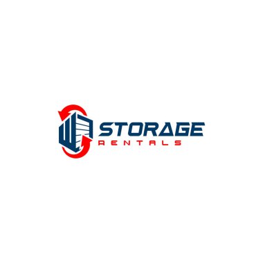 Modern tasarım STORAGE RENTALS garaj logosu tasarımı