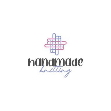 Düz basit tasarım el yapımı logo tasarımı