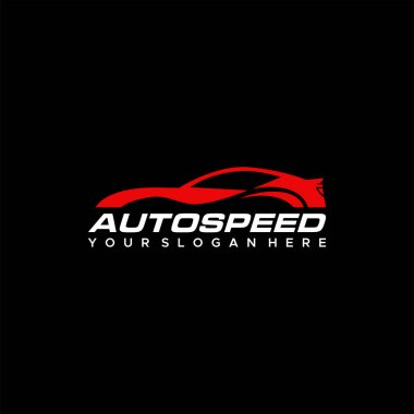 Modern tasarım AUTO Speed araba spor logosu tasarımı